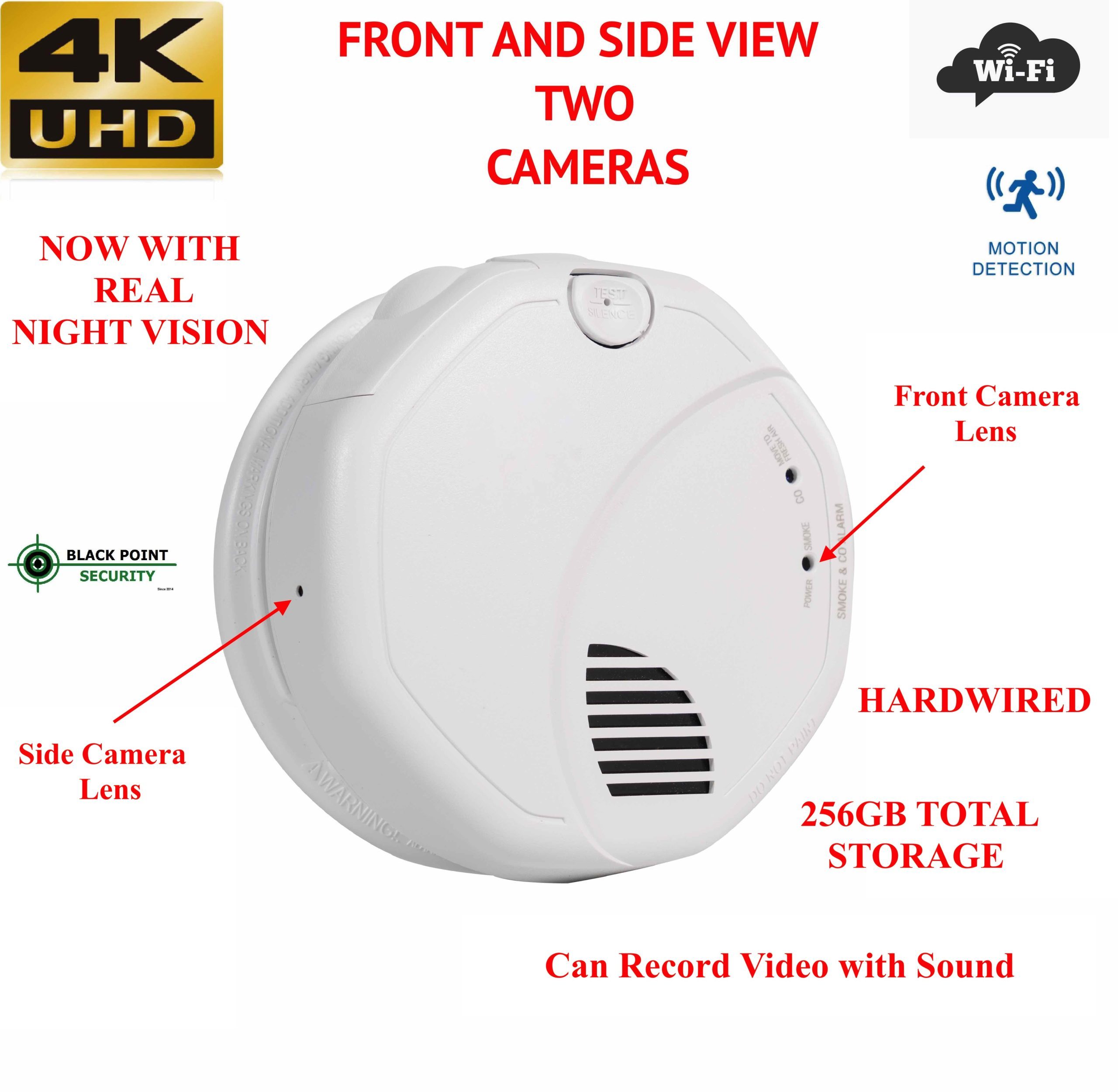 Smoke Detector Camera With Audio